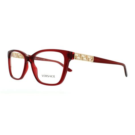 versace glasses red frame|versace glasses prices.